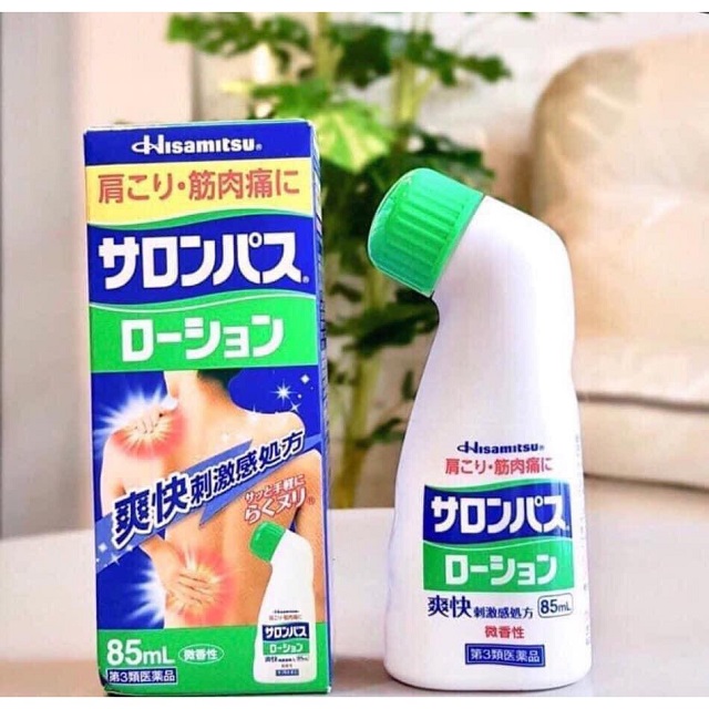 Chai lăn xoa bóp Salonpas Hisamitsu Nhật Bản