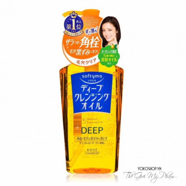 Dầu tẩy trang làm sạch sâu Kose Softymo Deep Cleansing Oil 230ml