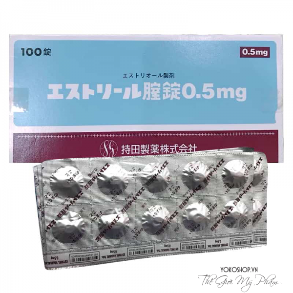 Viên đặt âm đạo Estoril 0,5mg Vỉ 10 Viên