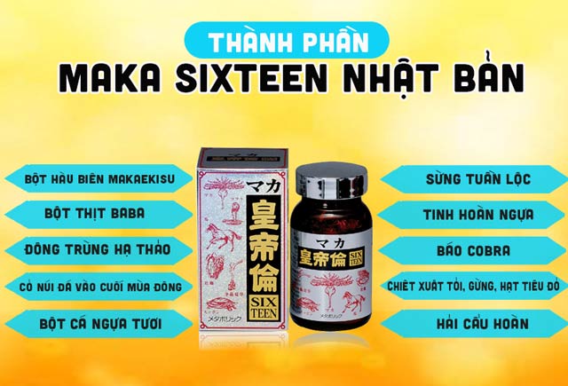 Các thành phần chứa trong MAKA SIXTEEN 