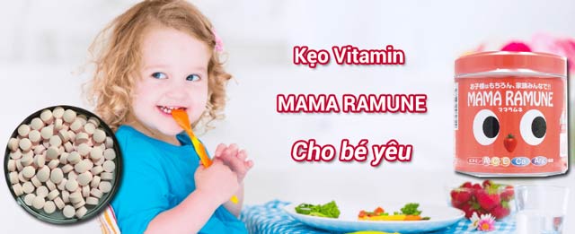 Kẹo Mama Ramune bổ sung dinh dưỡng bị hao hụt