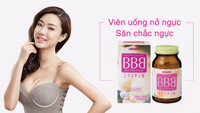 Viên uống BBB Orihiro tăng kích thước vòng 1