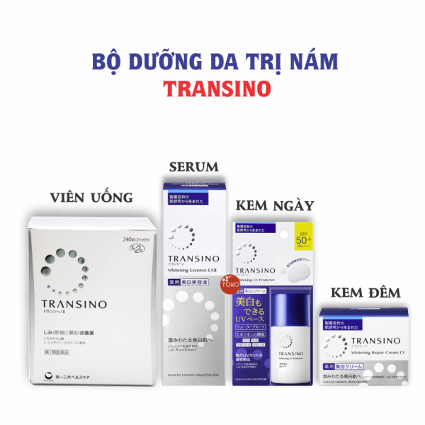 Bộ sản phẩm trị nám dưỡng da TRANSINO